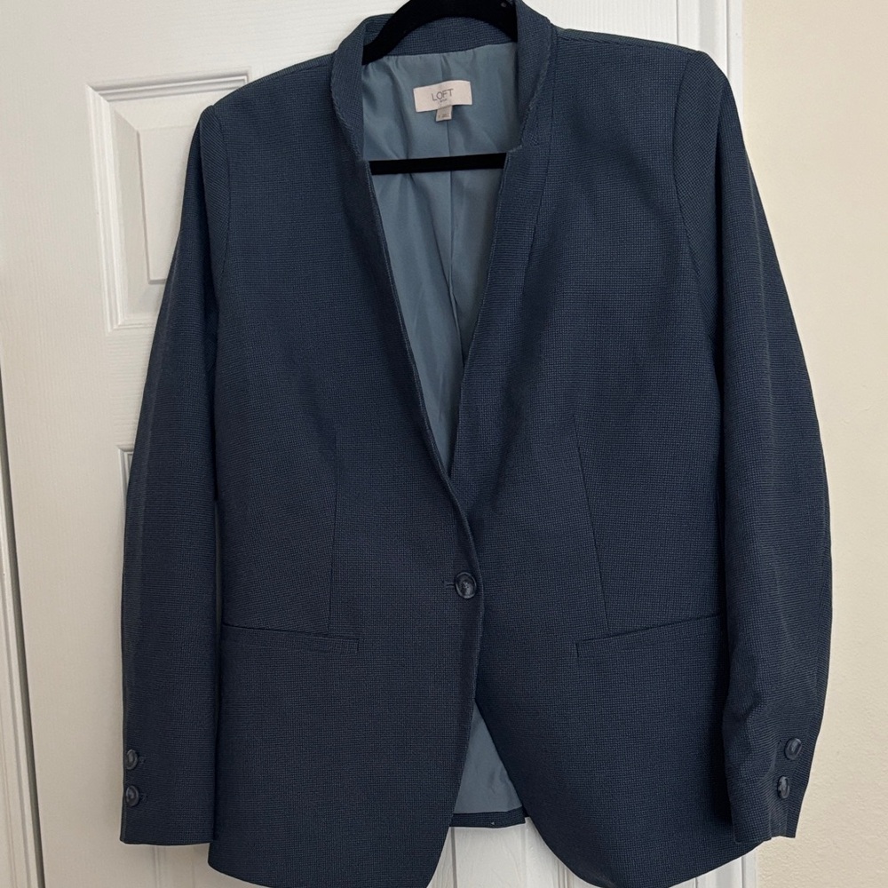 LOFT Navy Tailored Jacket